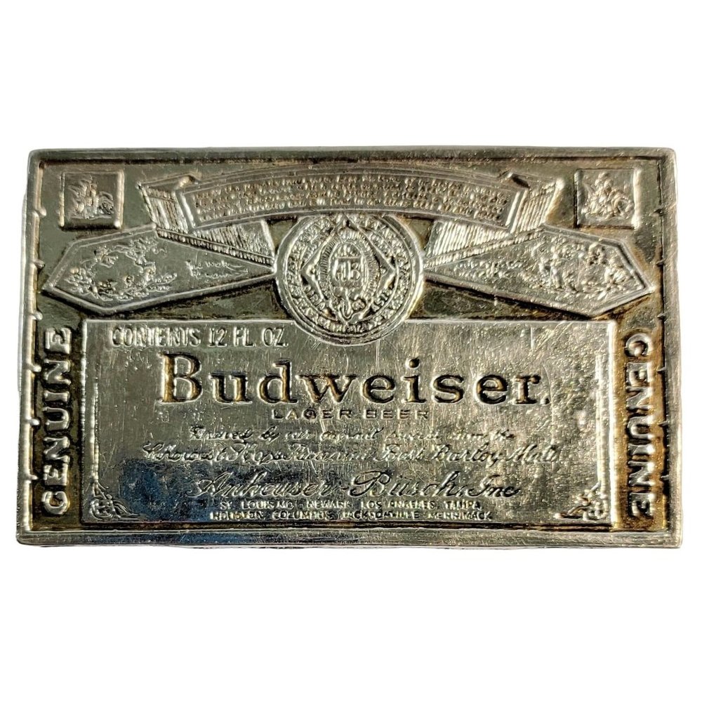 Vintage Budweiser Belt Buckle